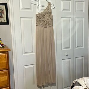 David’s Bridal Tan Bridesmaid Dress